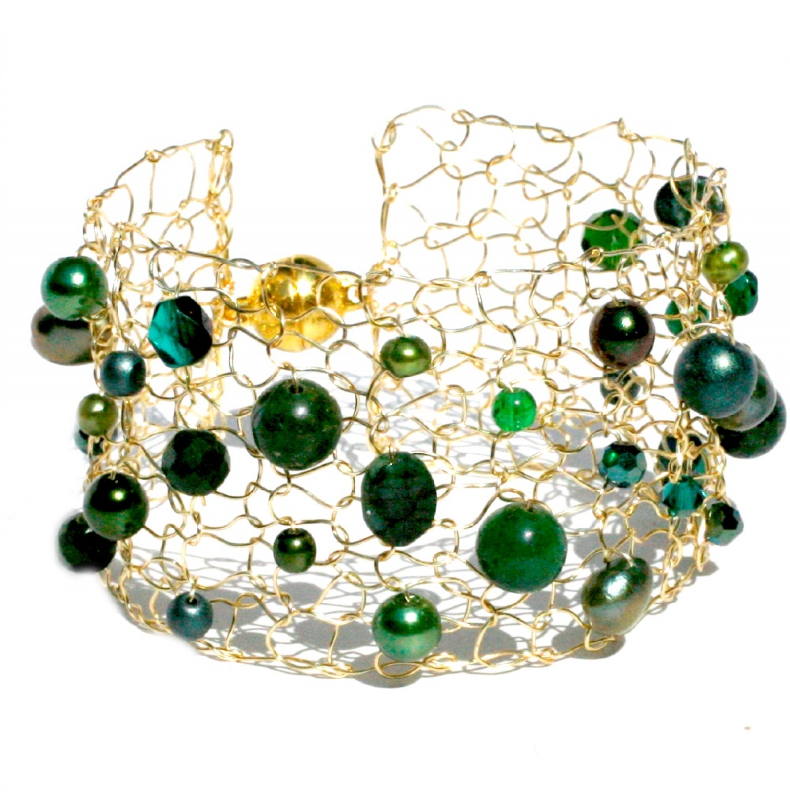 Cuff Bracelet, Emerald